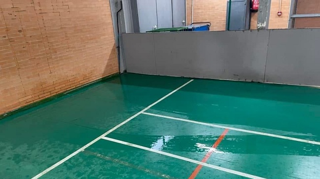 SE INUNDA EL PABELLÓN DEL INSTITUTO ALBERO.