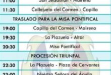 Horario e itinerario