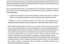 Pueden ir a partir de las 12 al colegio a por sus hijos por el calor