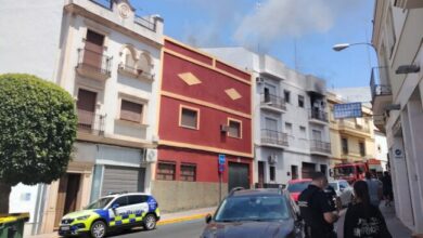 Incendio en el centro de Alcalá