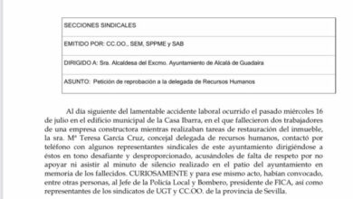 Los sindicatos piden la reprobación de la delegada de RRHH del ayuntamiento en un durísimo comunicado por su comportamiento con ellos