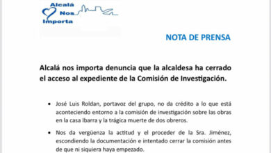 Última hora! Alcalá nos importa denuncia que la alcaldesa ha cerrado el acceso al expediente de la Comisión de Investigación.