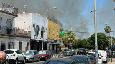 Incendio de pastos en la zona de Cuchipanda