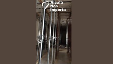 151 puntales en la obra del salón de plenos del Ayuntamiento de Alcalá