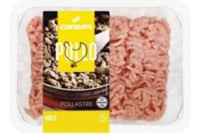 Alerta por presencia de Salmonella en preparado de carne burger meat de pollo.