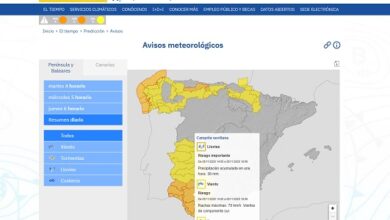 Alerta naranja por lluvias para mañana.