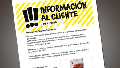 Tedi retira del mercado unos globos por contener niveles altos de las sustancias cancerígenas N-nitrosaminas