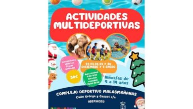 El Complejo Deportivo Malasmañanas acogerá actividades multideportivas el día de Navidad.