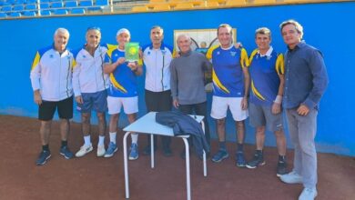 Los veteranos +55 del CT Oromana, campeones de Andalucía