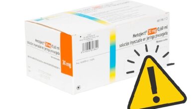 Alertan de la retirada del inyectable Metoject 30 mg por un defecto de calidad que afecta a la integridad de las jeringas