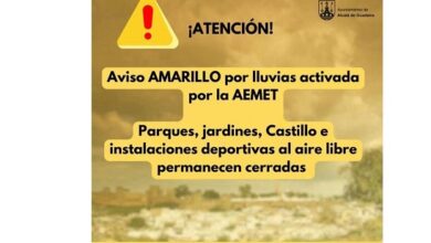 Cierre de instalaciones municipales por la alerta de lluvia