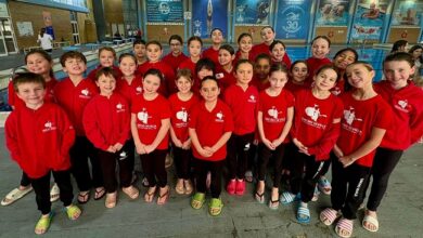 La natación artística andaluza inaugura su circuito de promoción en Alcalá de Guadaíra.