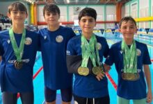 El Club Natación Alcalá arrasa en el Andaluz Alevín de Invierno con 13 medallas