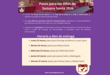 Reparto de sillas para la Carrera Oficial