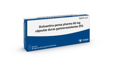Ordenan la retirada de nuevos lotes del medicamento Duloxetina Pensa Pharma por contener una impureza por encima del límite establecido