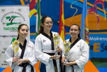Tres alcalareñas, campeonas en trío femenino en el Campeonato de la Igualdad de Taekwondo