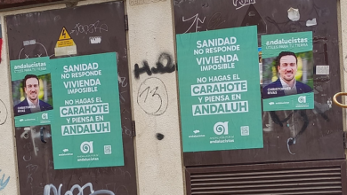 El portavoz de VOX, Pedro Navarro, denuncia el "ataque al medioambiente y la normativa de la ciudad" por parte del Teniente de Alcalde, Christopher Rivas, tras inundar muros y paredes con cartelería ilegal.