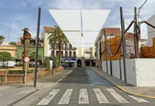 Se inician los trabajos para el entoldado de una parte de La Plazuela