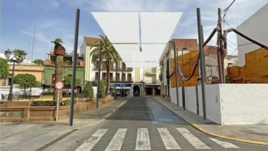 Se inician los trabajos para el entoldado de una parte de La Plazuela