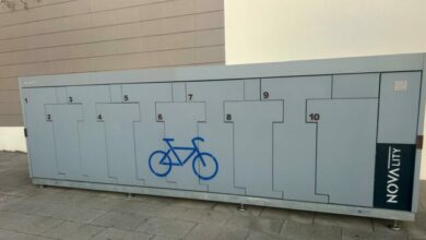 ¿Han visto a alguien usar estos contenedores de bicicletas?
