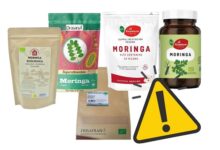 Alertan de la presencia de Salmonella en productos de moringa ecológica marca El Granero, The Saffron Company JJ, Frisafran y Drasanvi
