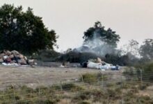 Denuncian la quema de residuos junto al hotel la Boticaria