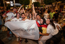 Galería fotográfica | La Plazuela vibra con España y celebra el pase a la gran final