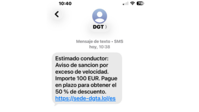 Detectada una nueva oleada de 'smishing' masivo que suplanta a la DGT mediante falsas multas de tráfico